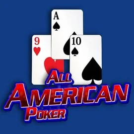All American Poker slot logo by RTG (Reel Time Gaming) at SkyHills Casino