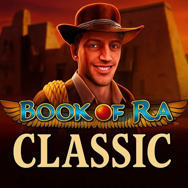 Book of Ra Classic logo – Slots by Novomatic at SkyHills Casino