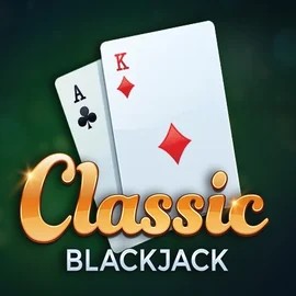 Classic Blackjack online game logo by Red Tiger Gaming on sky-hillscasino.eu.com