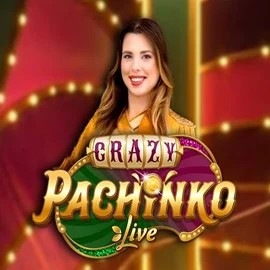 Crazy Pachinko online game logo by Evolution on sky-hillscasino.eu.com