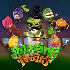 Jumping Fruits slot icon by Wazdan, available at SkyHills Casino